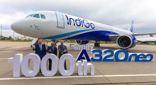 1000e Airbus A320neo Indigo