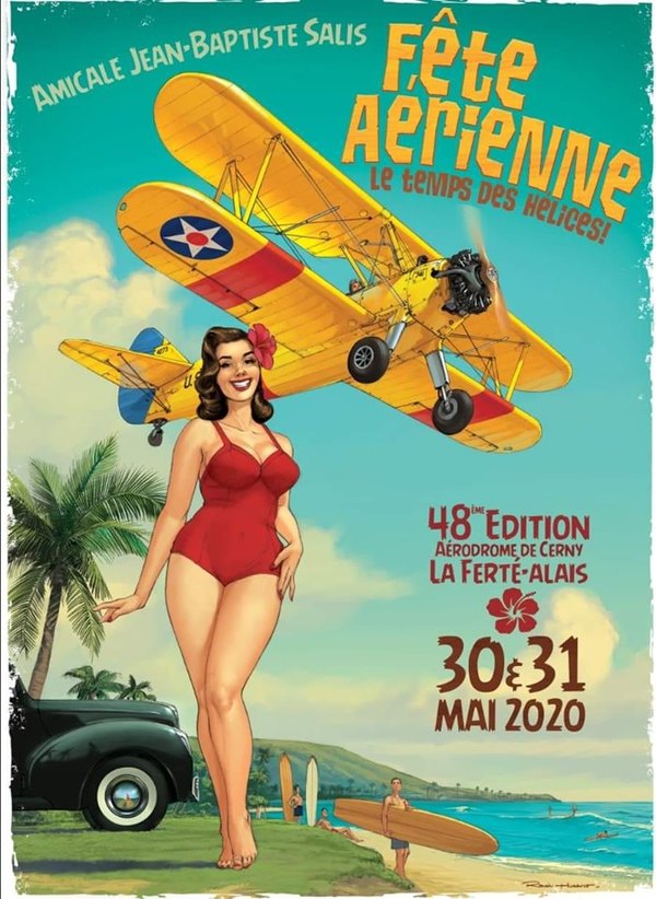 Affiche fête aérienne le temps des hélices 