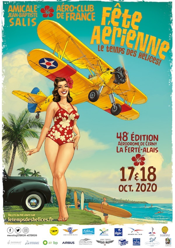 Affiche 48e édition meeting Cerny La ferté-Alais