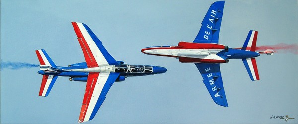 Laurence B. Henry : peinture Patrouille de France