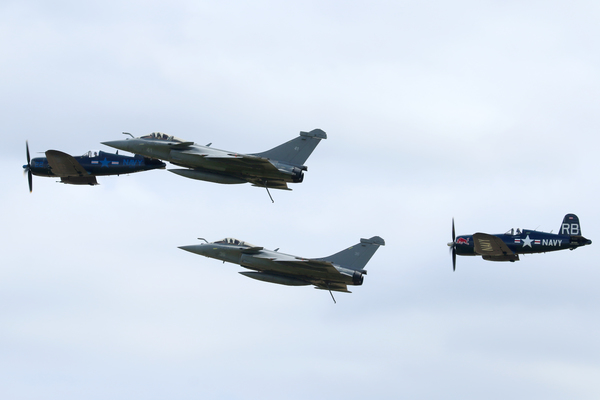 2 Rafale & 2 Corsair au Air Legend Paris-Villaroche 2021