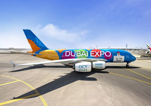 Airbus A380 Emirates livrée spéciale "Dubaï Expo 2020"