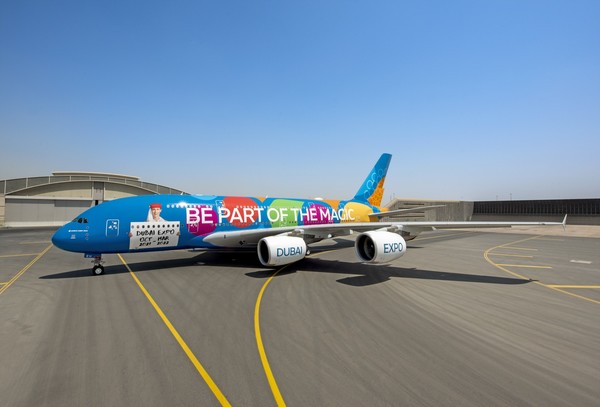 Airbus A380 Emirates livrée spéciale "Dubaï Expo 2020"