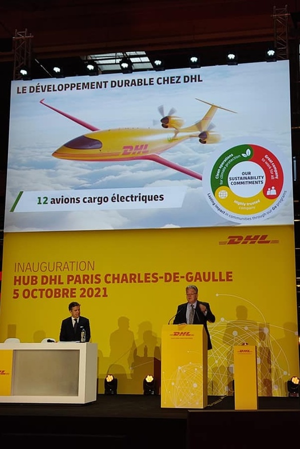 Inauguration du nouveau hub DHL à Paris CDG