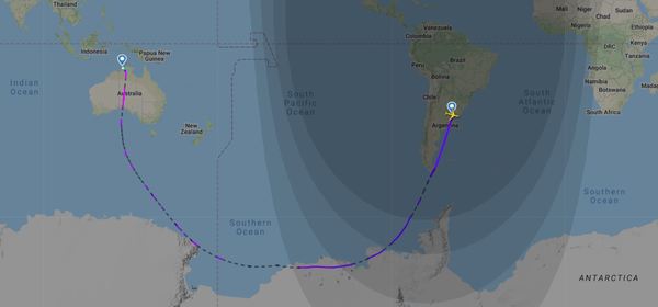 Qantas : vol rapatriement Buenos Aires-Darwin