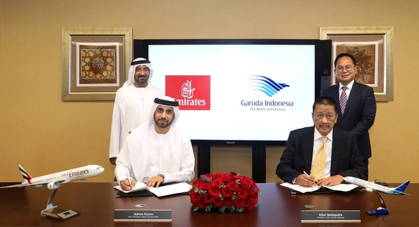 Accord de partage de codes entre Emirates et Garuda Indonesia