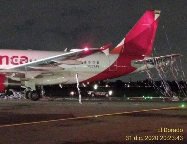 incident Airbus A319 Avianca à Bogota