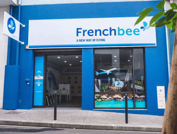 Point de vente French bee à Saint Pierre de la Réunion