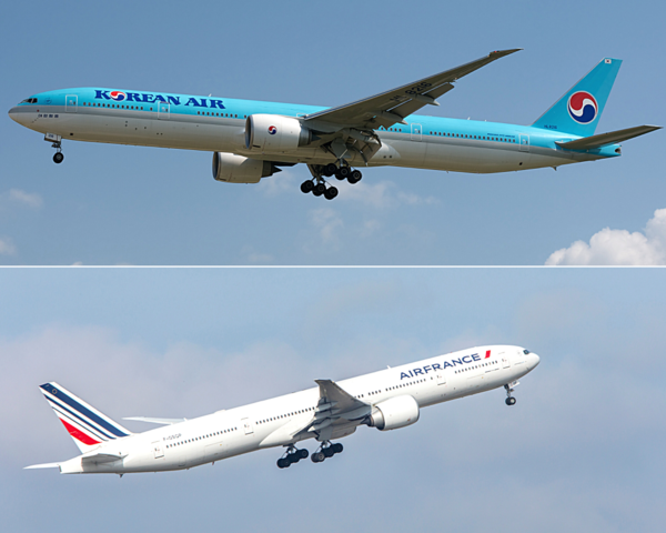 Boeing 777 Korean Air & Boeing 777 Air France