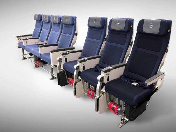 Les sièges Recaro Aircraft Seating (Recaro) CL3710 et CL3810 ont été sélectionnés par le groupe Lufthansa pour équiper ses cabines de classe économique.