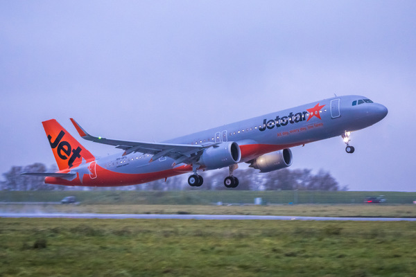 Jetstar reçoit son deuxième Airbus A321neo LR