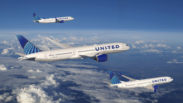 Boeing 787 et Boeing 737 Max United Airlines