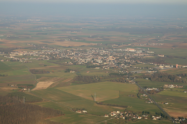 Vue du ciel en ULM : Bellegarde