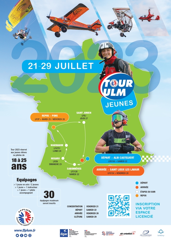 Tour ULM Jeunes 2023