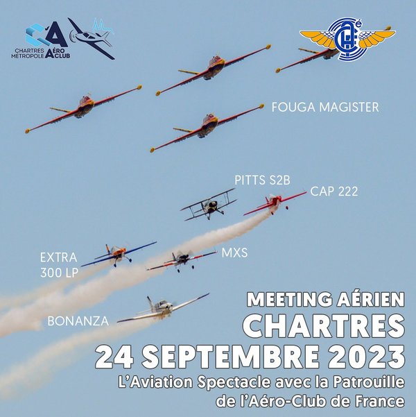 Affiche Meeting aérien de Chartres 2023