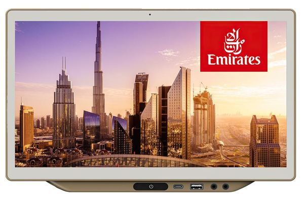 Ecran IFE AVANT Up de Thales pour Emirates