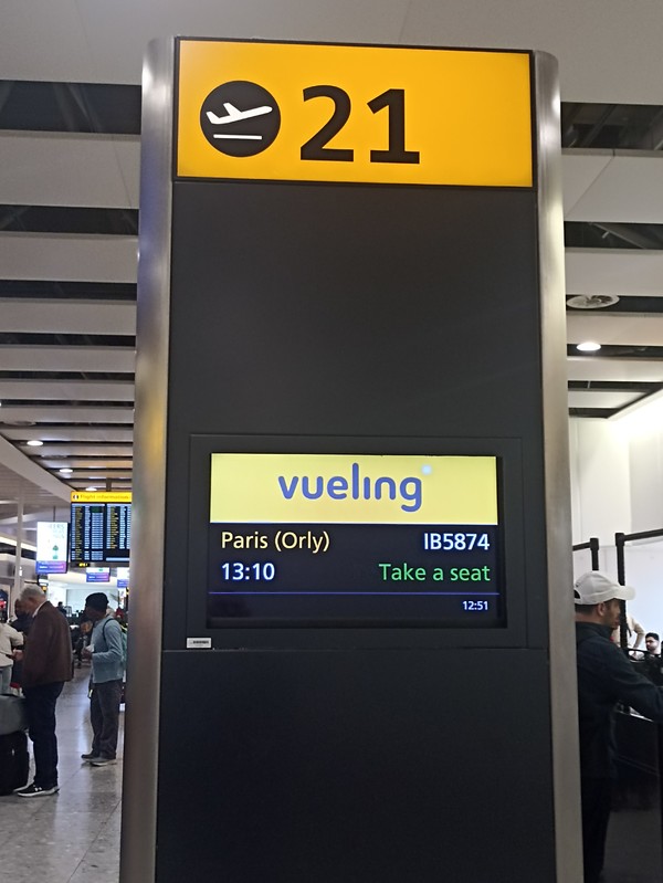 Vol inaugural Paris - Heathrow Vueling