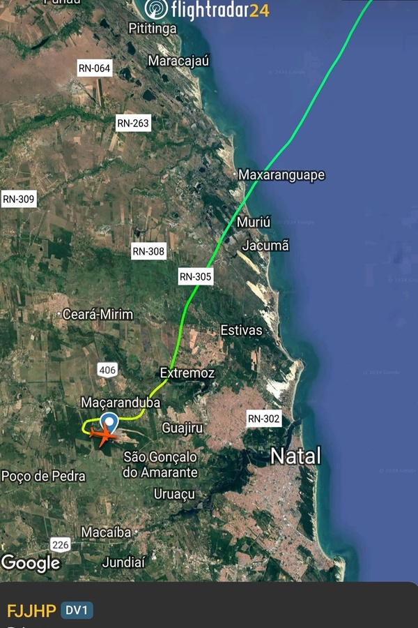 Le traqueur de rêves, Hervé Ribet et son tour du monde en Dova Skylark (arrivée à Natal - Brésil)