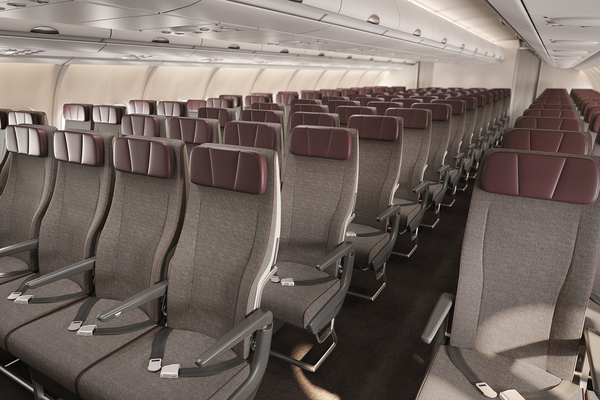 Qantas améliore la cabine de ses Airbus A330 (classe economy)