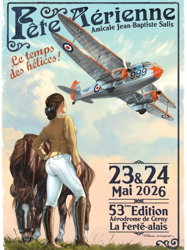 Affiche Fête Aérienne Le temps des hélices 2026 Affiche Fête Aérienne Le temps des hélices 2026
