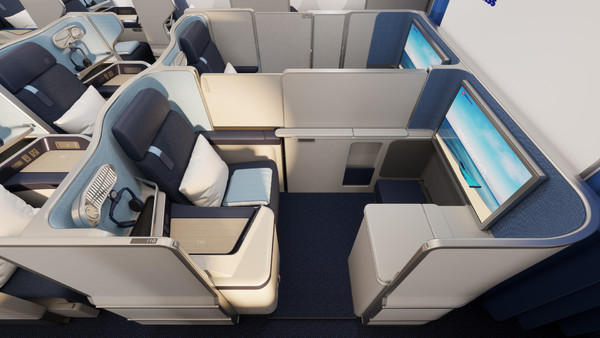 Edelweiss présente la nouvelle cabine de l'Airbus A350. Suite Edelweiss Business 