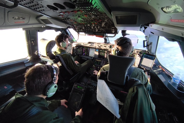 Exercice ORION 2026 : Airbus A400M cockpit Exercice ORION 2026 : Airbus A400M cockpit