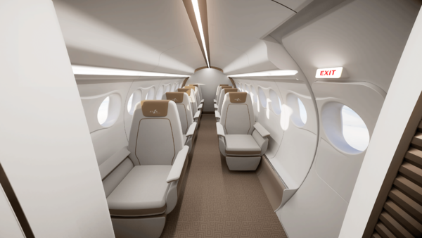 Cabine ERA en configuration 9 places "Business"