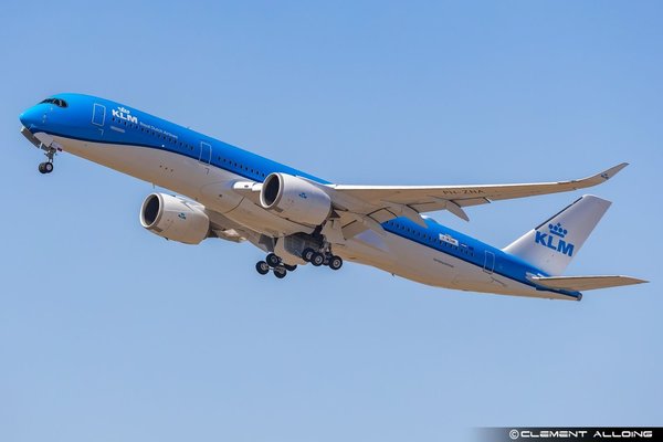 KLM : le premier Airbus A350-900 effectue son premier vol à Toulouse
