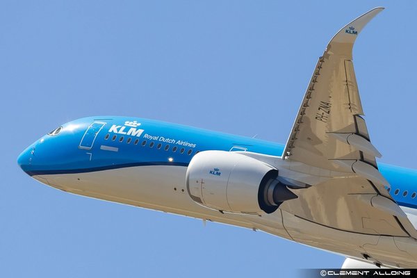 KLM : le premier Airbus A350-900 effectue son premier vol à Toulouse