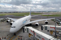 Airbus A380 à Londres