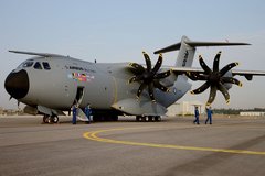 Première sortie de l'Airbus A400M