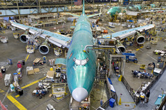 Boeing 747-8 Freighter sur la chaine d'assemblage