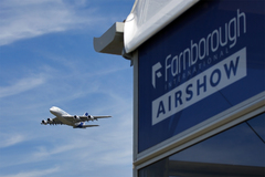 L'A380 à Farnborough