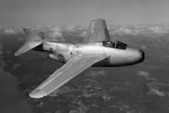 Saab J 29A Tunnan en vol