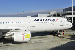 Airbus A321 d'Air France effectuant le vol le plus économe en CO2