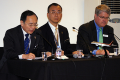 Hideo Egawa de Mitsubishi à Farnborough