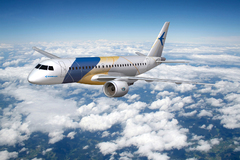 La nouvelle génération de la famille Embraer E-Jet avec ses nouveaux moteurs Pratt & Whitney La nouvelle génération de la famille Embraer E-Jet avec ses nouveaux moteurs Pratt & Whitney