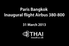 vidéo A380Thai à Paris