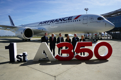 Livraison du premier Airbus A350 à Air France