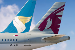 Empennages Qatar Airways & Oman Air