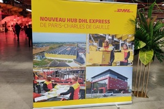 Inauguration du nouveau hub DHL à Paris CDG
