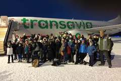 Voyage d'enfants en Laponie avec Transavia et l'Association Louis Carlsimo