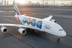 Emirates dévoile une livrée spéciale "Grand Chelem" sur Airbus A380
