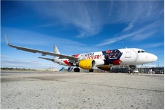 livrée spéciale Vueling aux couleurs du XV de France