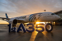 EGYPTAIR reçoit son premier Airbus A350-900
