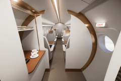Cabine ERA en configuration 8 places "Lounge"