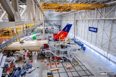 Le premier A350-900 d'Aircalin entre en assemblage final à Toulouse