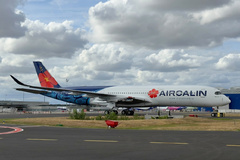 Aircalin dévoile son premier Airbus A350-900 à Toulouse