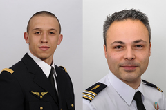 Le ministère des Armées confirme le décès du lieutenant-colonel Sarkissian et du lieutenant Klysz dans le crash de leur Mirage 2000D en Meurthe-et-Moselle.