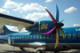 Un des turbopropulseurs de l'ATR 72-500 aux couleurs de Vietnam Airlines au Salon du Bourget 2009